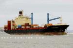 ID 3652 ALEXANDRA RICKMERS (1997/26131grt/IMO 9152739, ex-CP LONDON, CONTSHIP LONDON) arriving very lightly laden in Auckland. NZ.